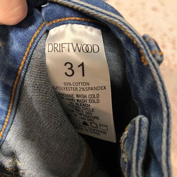 Driftwood x Free People Embroidered Denim Joggers - Picture 6 of 6